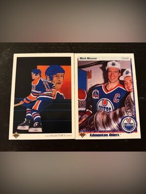 All 2 Mark Messier 1990/91 Upper Deck Edmonton Oilers Hockey Cards